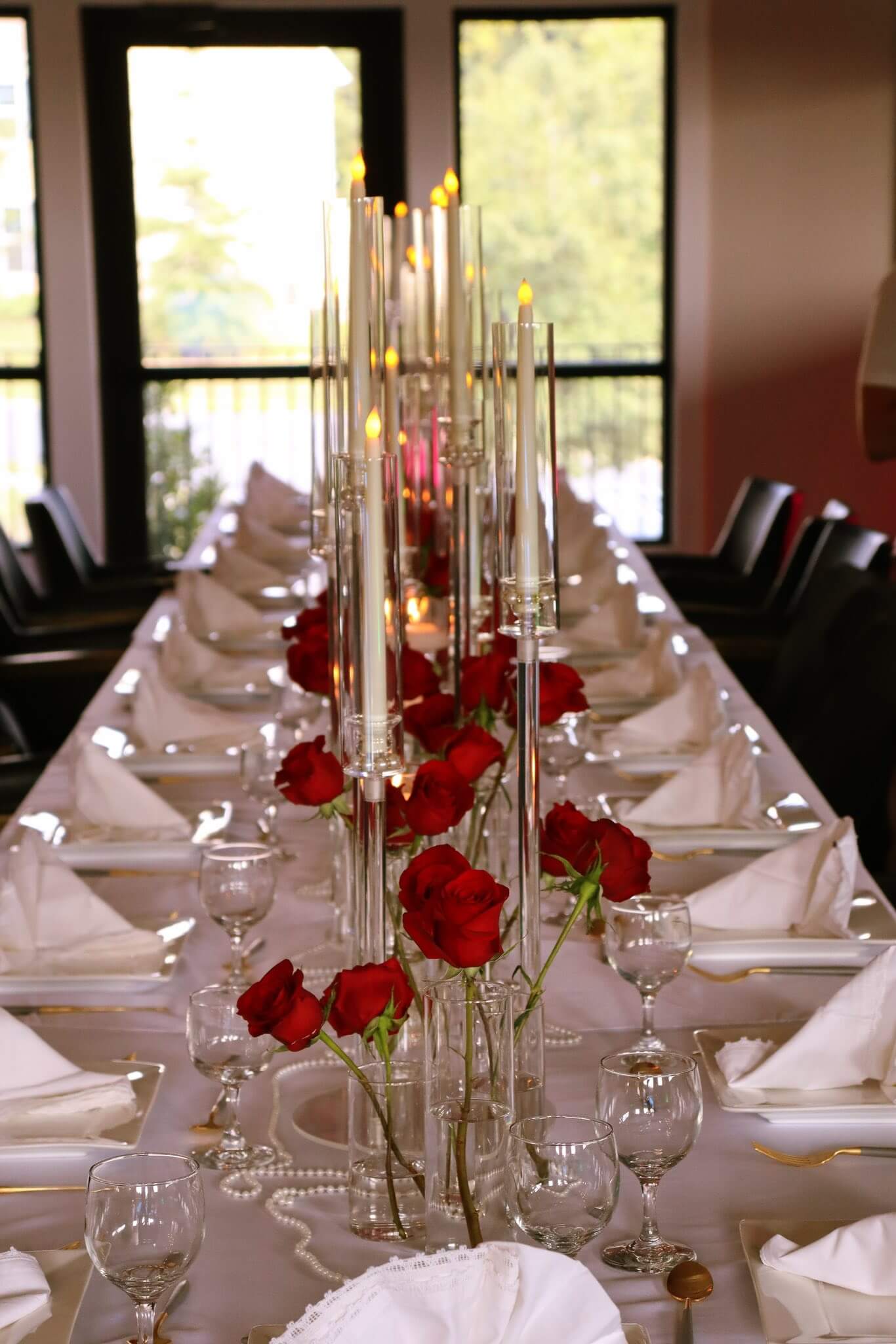 Candlelit dinner design